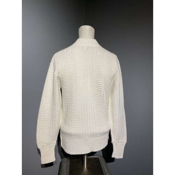 vintage campus orlon Womens Cream Cardigan Sweater 100% Virgin Orlon Size Sm 60s - Picture 2 of 4